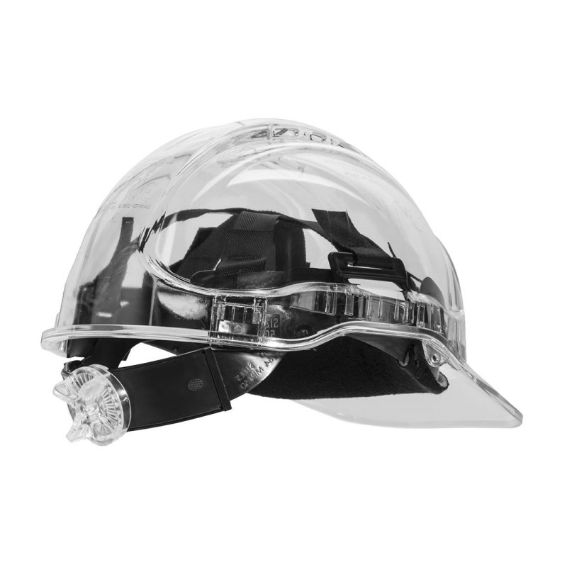 PV60 - Peak View Ratchet Hard Hat Vented Clear