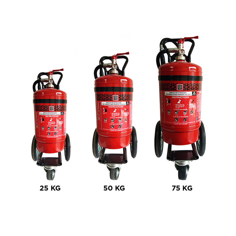 ABC Powder Based Wheeled (Spot Pressure Type) Fire Extinguishers